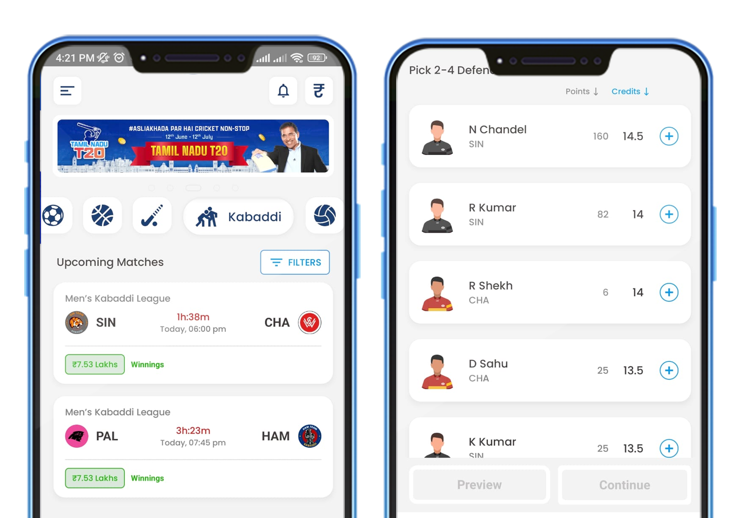 Fantasy Kabaddi App Development