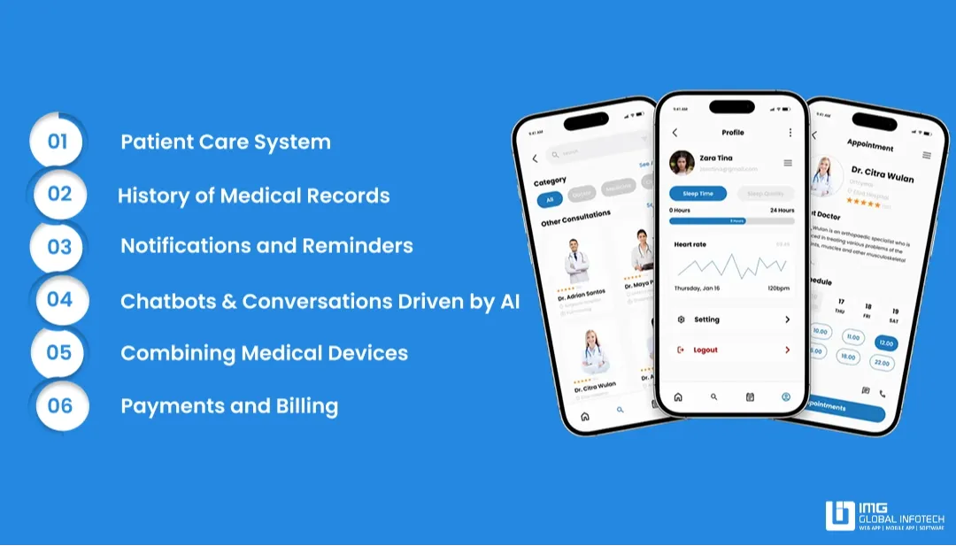 Key Features of a MyChart-Like Health Monitoring App
