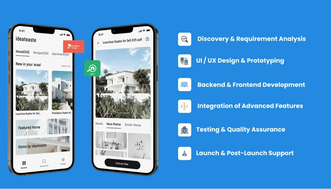Steps to Develop an App Like Property Finder & Bayut