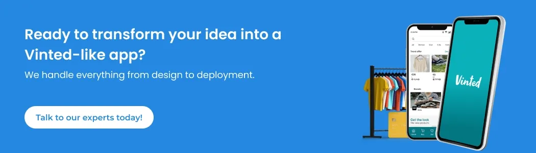  Vinted-like app cta