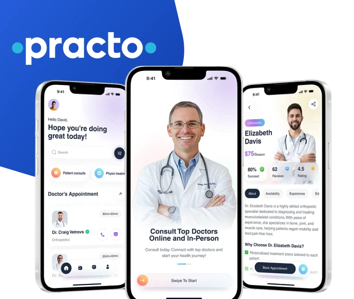 Practo logo Practo logo