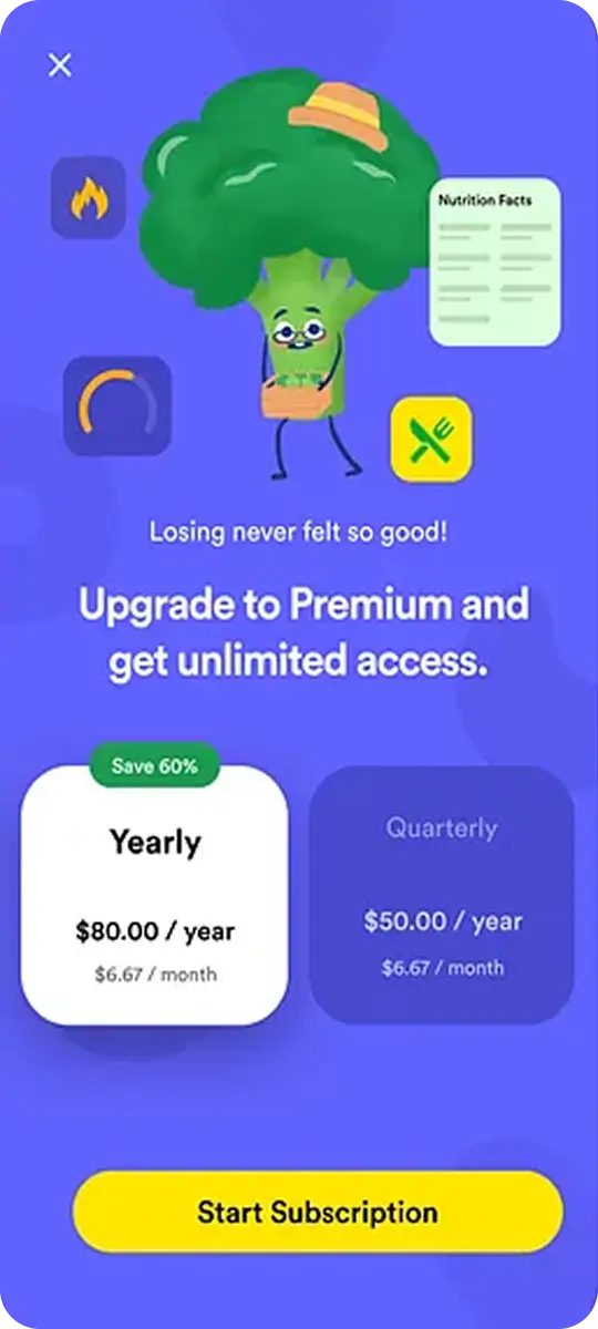 diet & nutrition app