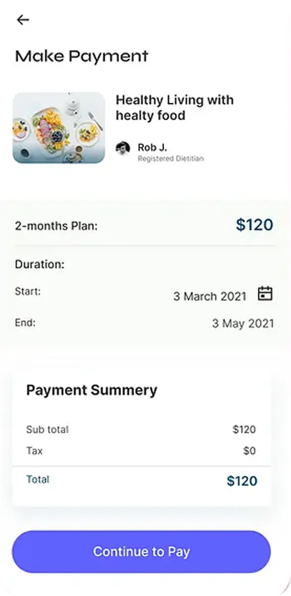 diet & nutrition app