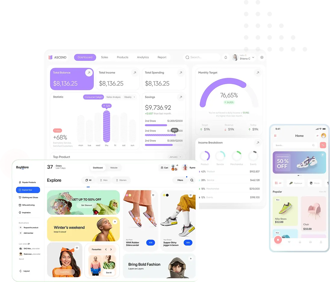Feature-Rich Ecommerce Websites