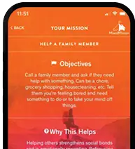 App Like MoodMission Mockup App Like MoodMission Mockup