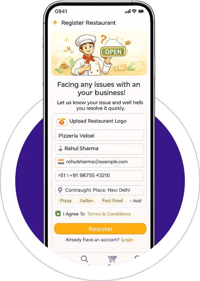 Restaurant Registration and Profile Management