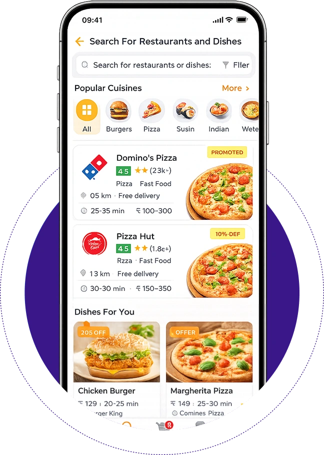 Search For Restaurants And Dishes
