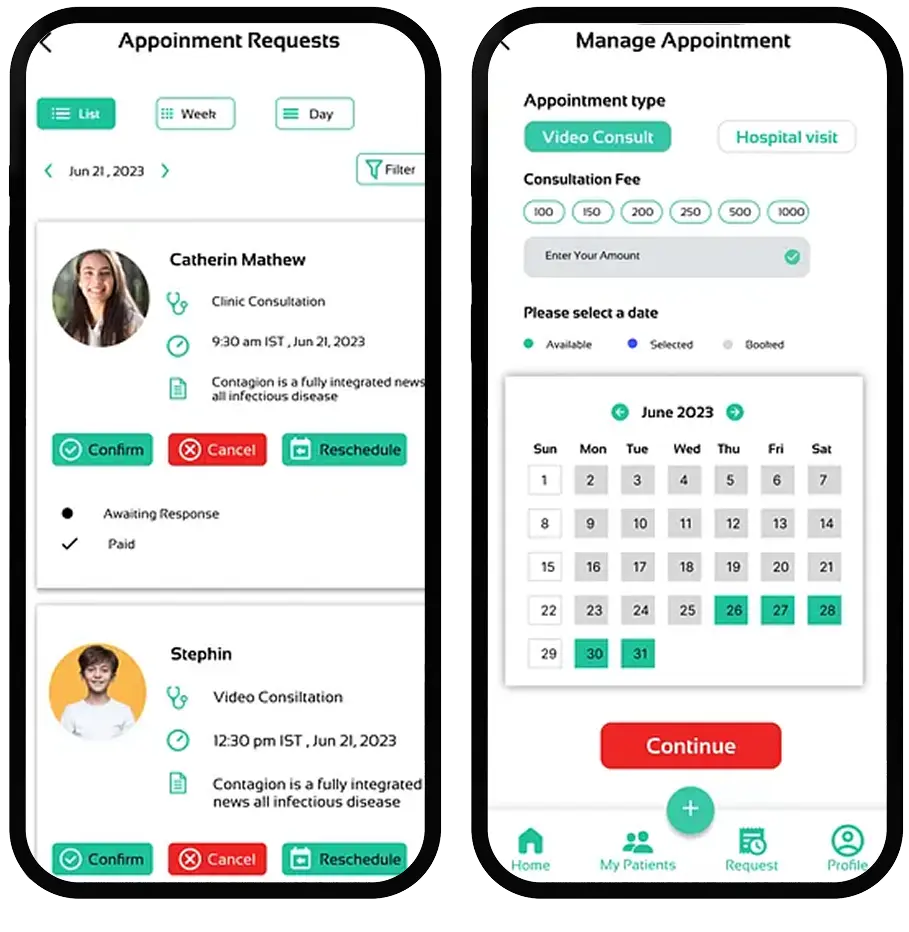 Manage Appointments & Schedules