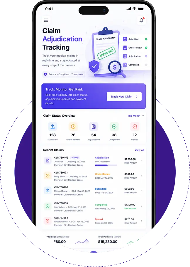 Claim Adjudication Tracking
