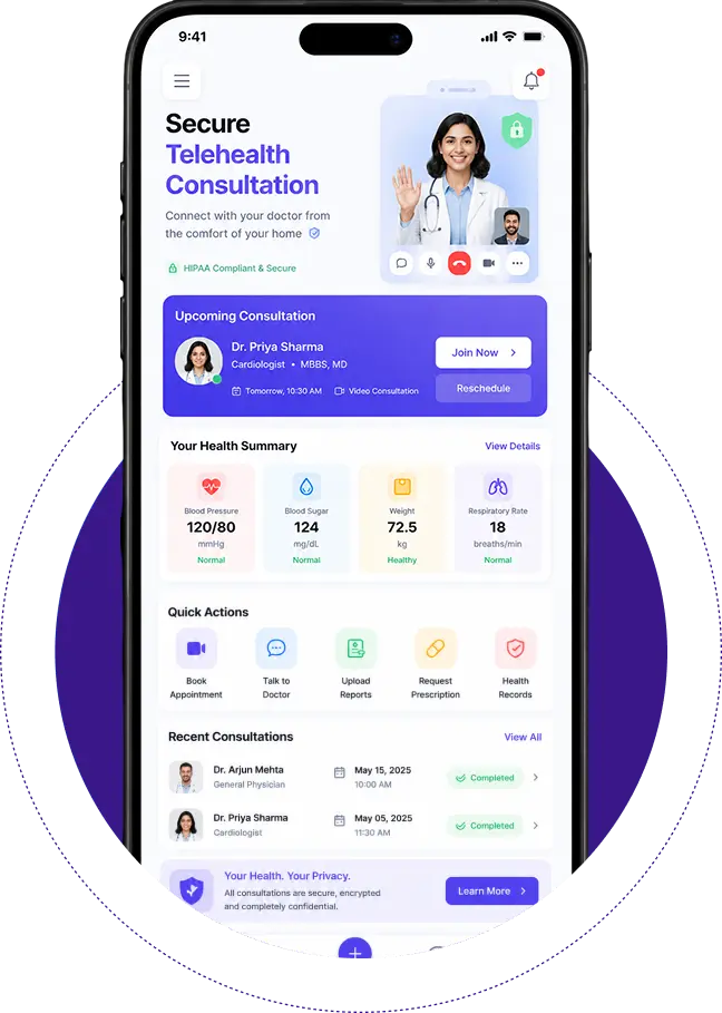 Secure Telehealth Consultation