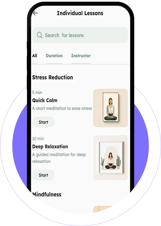 Individual Meditation Lessons