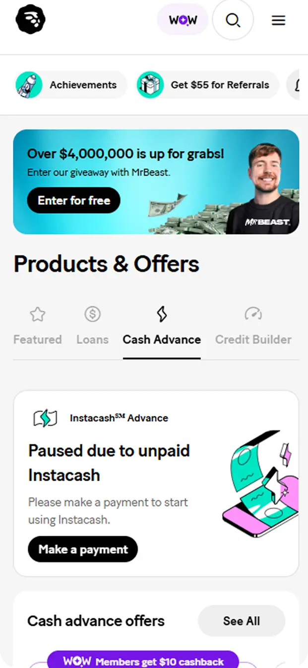 moneyLion App Look Like