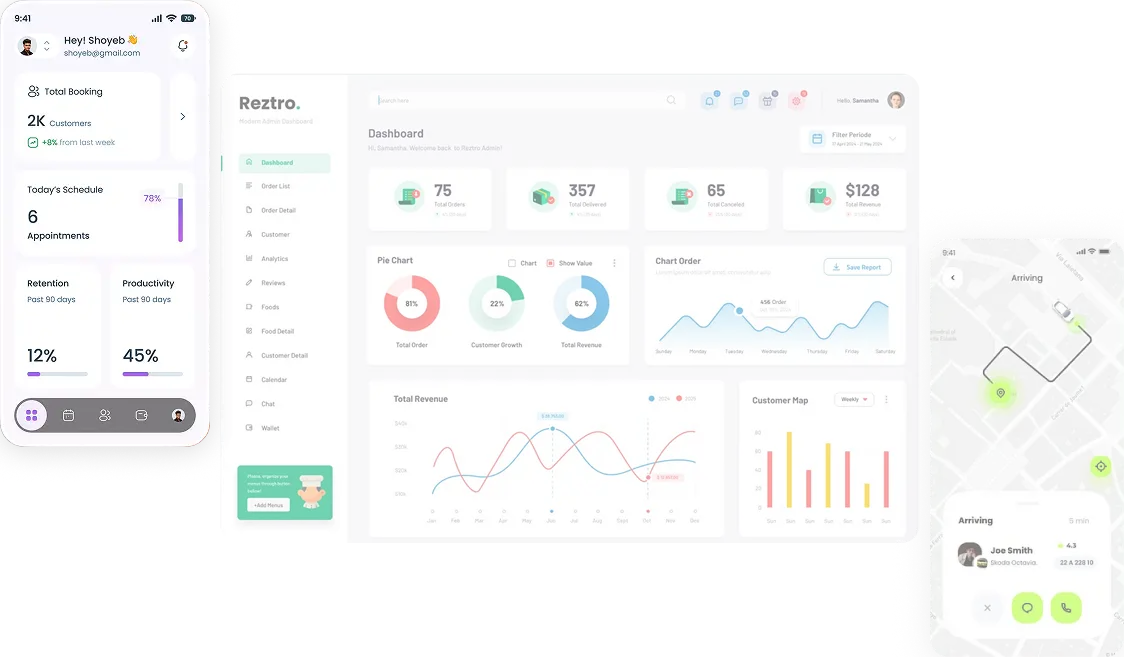 Customer App Features