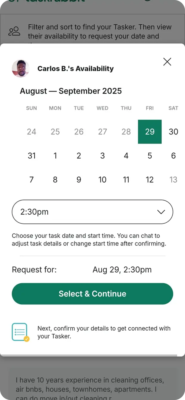 task rabbit App Look Like