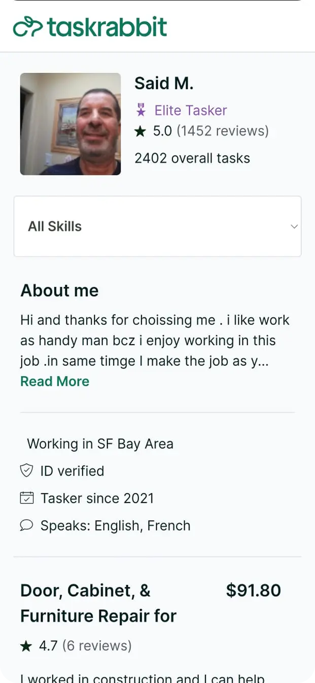 task rabbit App Look Like