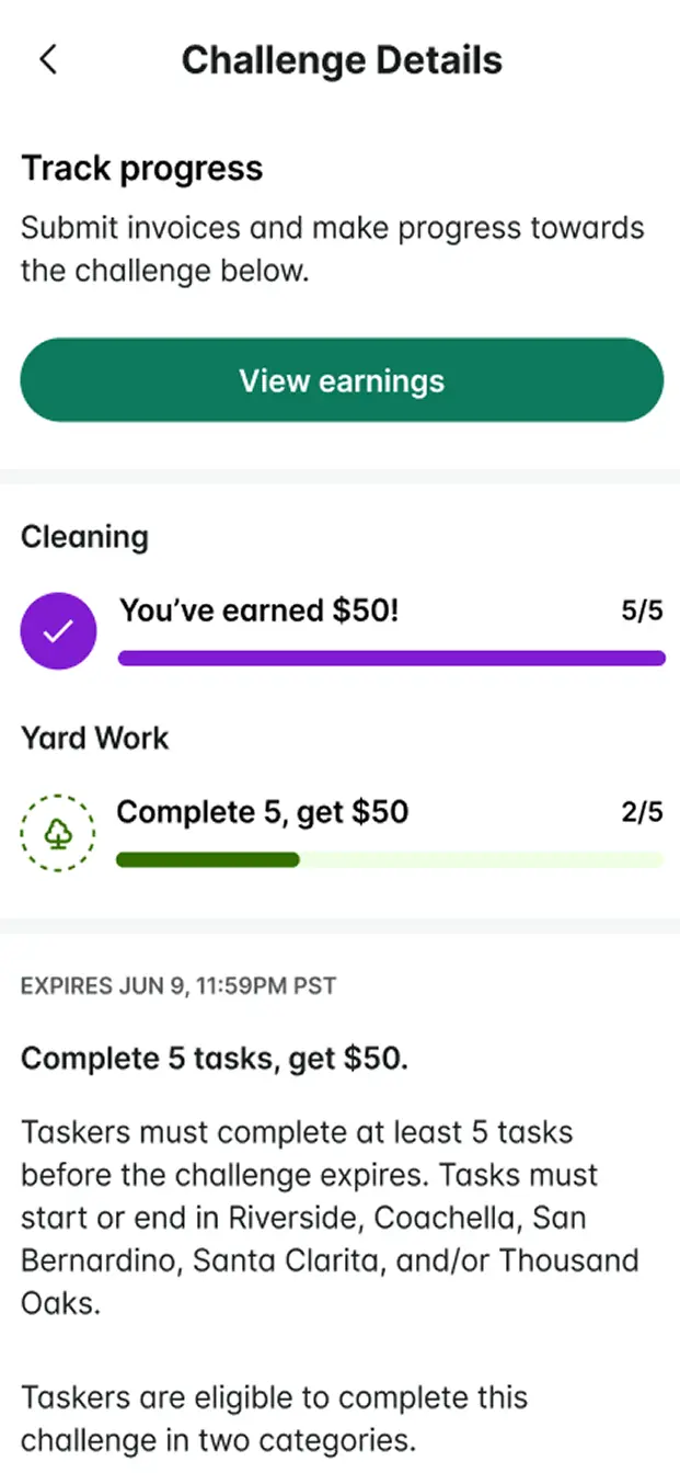 task rabbit App Look Like
