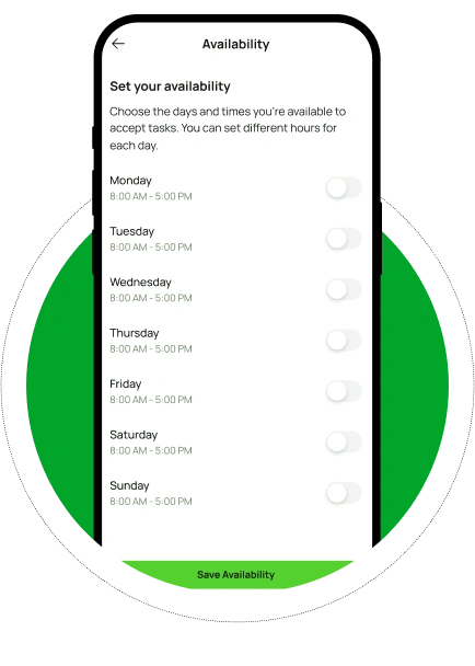 Availability Settings