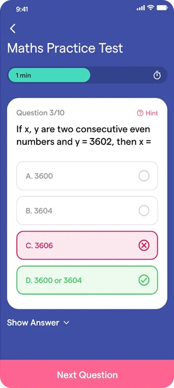 Test Practice Mobile App Could Look Like