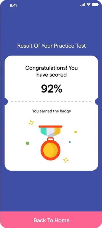 Test Practice Mobile App Could Look Like
