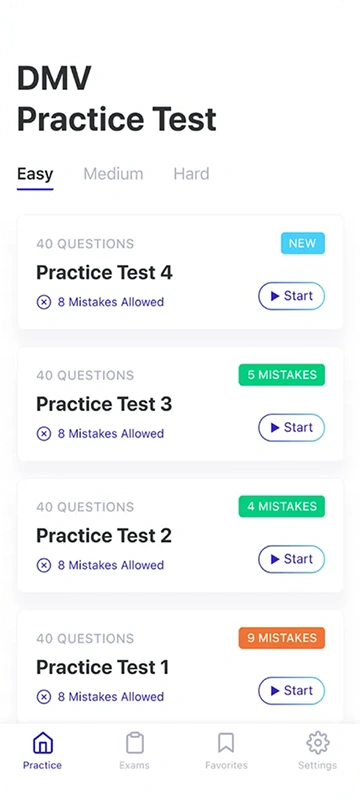 Test Practice Mobile App Could Look Like