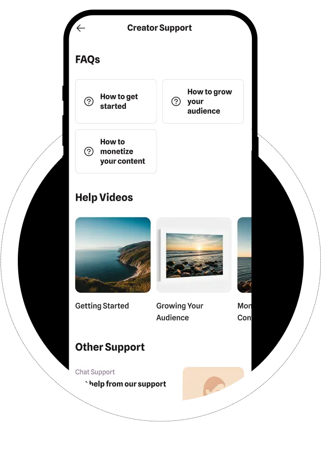 Creator Support