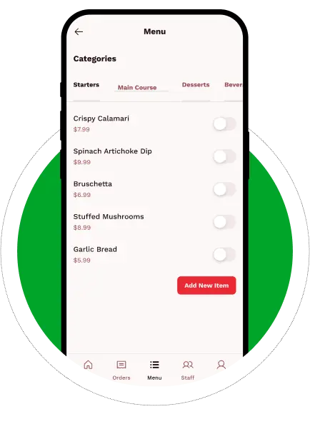 Menu Updates