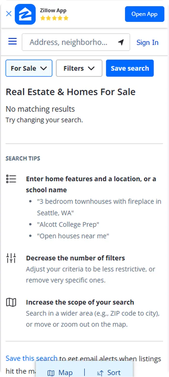 Zillow App Look Like