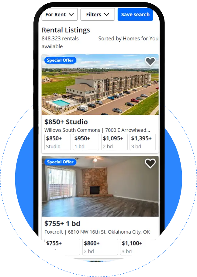 Saved Listings