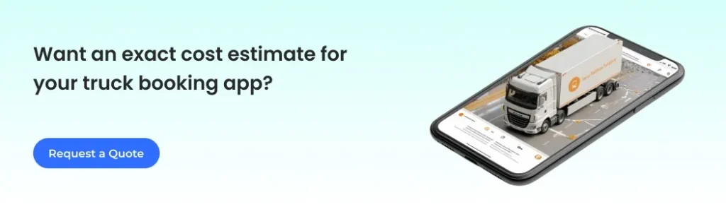 truck booking app cost cta2