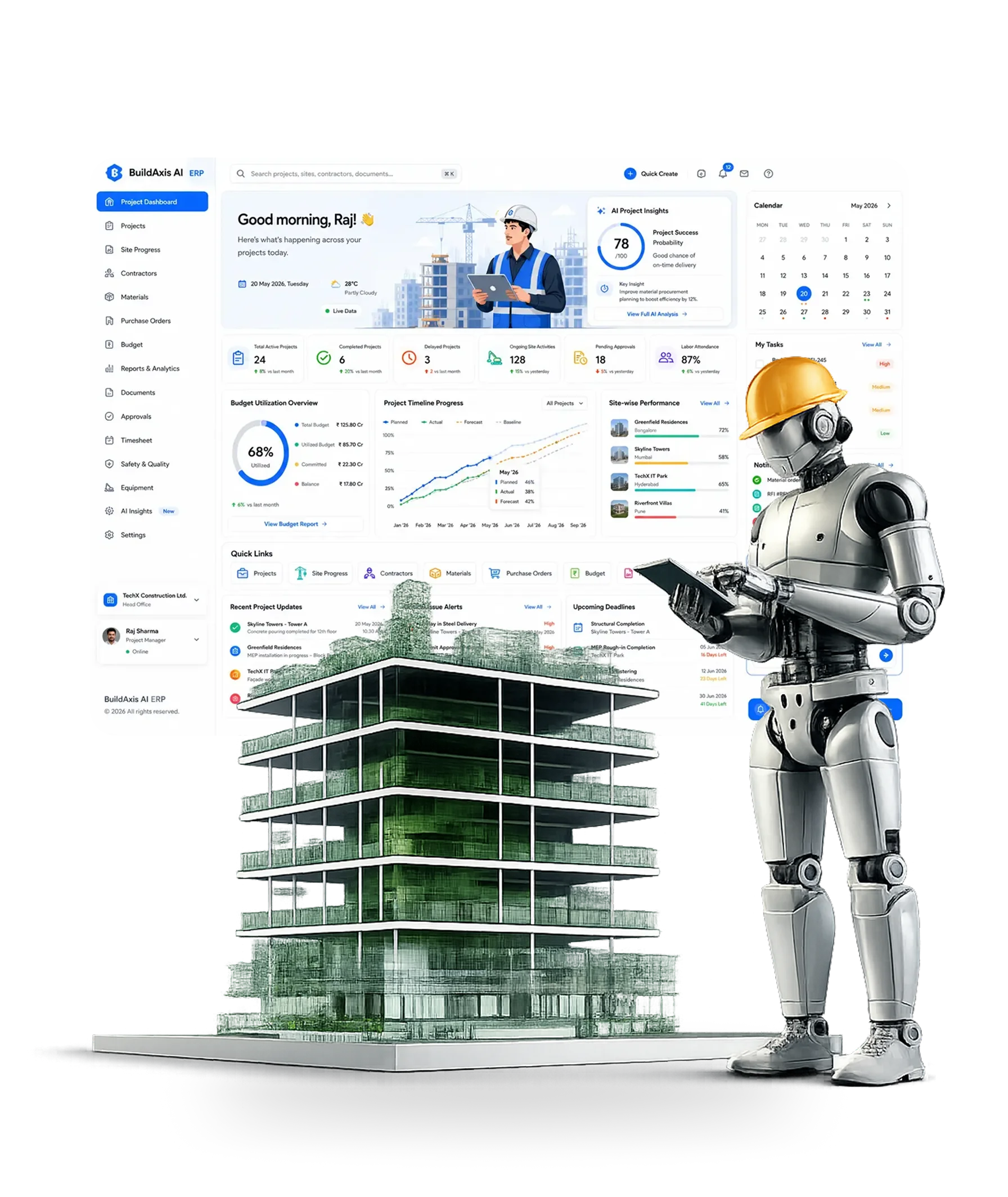 How AI-Powered Construction Management Software Improves Project Efficiency